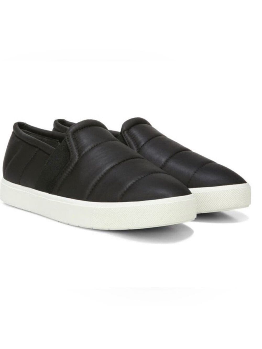 New VINCE Blair Quilted Nylon Slip-On Sneakers in Black US 9.5 - Picture 2 of 12